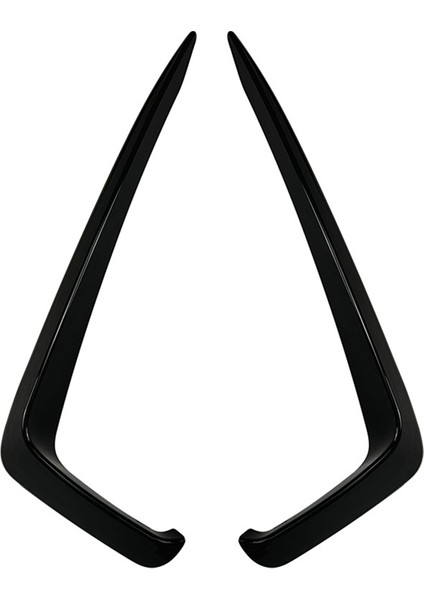 2pcs Araba Ön Tampon Ayırıcı Spoiler Dekoratif Kaplamalar Sis Lambası Kanard Için Vw Jetta Mk7 2019-2021 Parlak Siyah (Yurt Dışından)