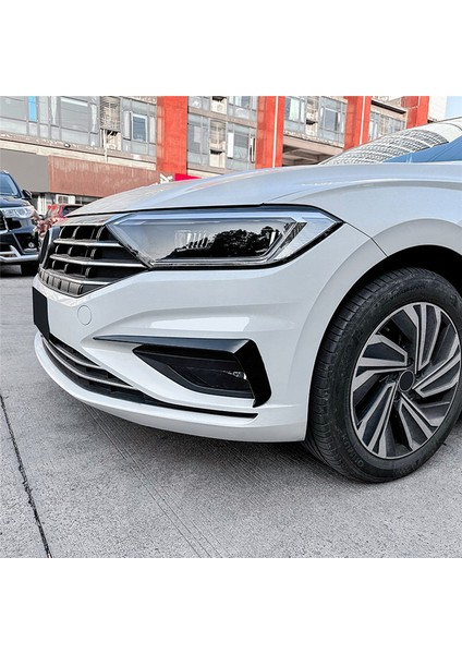 2pcs Araba Ön Tampon Ayırıcı Spoiler Dekoratif Kaplamalar Sis Lambası Kanard Için Vw Jetta Mk7 2019-2021 Parlak Siyah (Yurt Dışından) modelleri