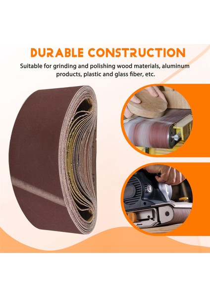 18 Paket Zımpara Kemerleri 3X21 Inç (75X533MM) Alüminyum Oksit Zımpara Kayışı (Her Biri 60 80 120 180 240 400 Grit) (Yurt Dışından) indirimleri
