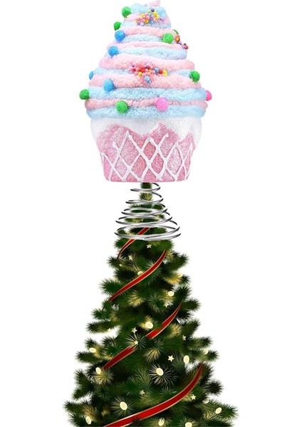 Kek Tatlısı Noel Ağacı Dekorasyon Şeker Ağacı Dekorasyon Pembe Cupcake Ağacı Dekorasyon Şeker Arazisi (Yurt Dışından) fiyatları