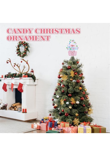 Kek Tatlısı Noel Ağacı Dekorasyon Şeker Ağacı Dekorasyon Pembe Cupcake Ağacı Dekorasyon Şeker Arazisi (Yurt Dışından) fırsatları