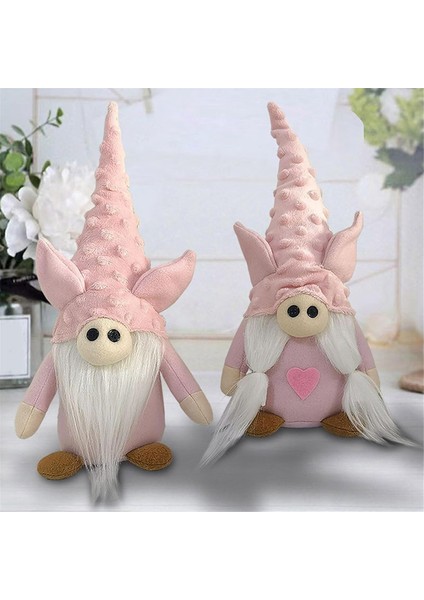 Gnomes Peluş Bebekler, Peluş Domuz Bebek, El Yapımı Dekorasyon Yüzsüz Bebek Pembe Cüce Heykelcik, Ev Masaüstü Dekorasyonu (Yurt Dışından) fiyatları