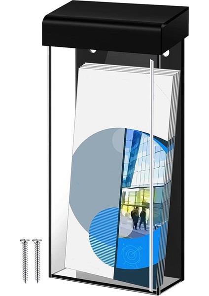 Açık Broşür Tutucu 4x9 Inç Su Geçirmez Duvar Montajı Literatür Kutusu Broşür Menüsü Için Açık Akrilik (Yurt Dışından) fiyatları