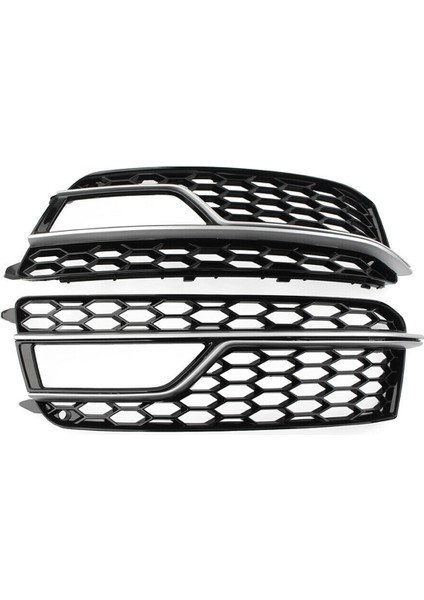 Krom Araba Ön Tampon Örgü Sis Farkı Kapak Audi S5 A5 S-Lınes 2013-2016 (Yurt Dışından)