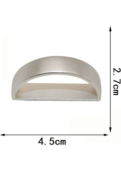Moda Peçete Tokası Peçete Tutucu D Şeklinde Peçete Peçete Halka Peçete Tokası Modern Basit Peçete Yüzüğü Mat Gümüş (Yurt Dışından) fiyatları