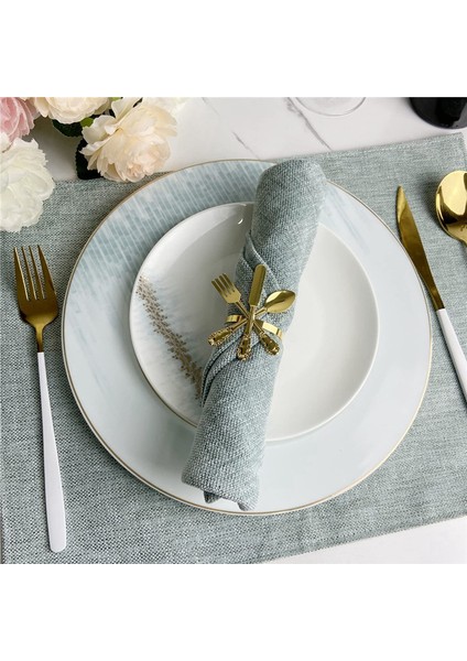 12PCS Metal Bıçak ve Çatal Kaşık Peçete Yüzük Halkaları Günlük Masa Partileri Için Kullanılan Noel Partisi Için Tutucu Altın (Yurt Dışından) fırsatları