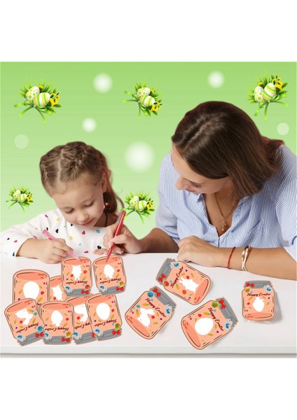 48PCS Mutlu Paskalya Not Kartları Şişe Şekli Tatil Paskalya Kartları Komik Retro Bahar Not Kart Paskalya Yumurtaları Tebrik Kartları (Yurt Dışından) modelleri