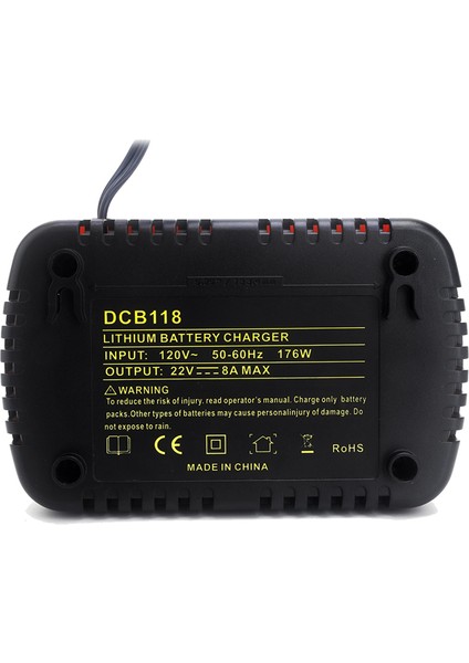 8A DCB118 Dewalt Pil Için Pil Şarj Cihazı 10.8V 12V 14.4V 18V 20V DCB200 DCB101 DCB115 DCB107 DCB105 DCB140 (Ab Fişi) (Yurt Dışından) fırsatları