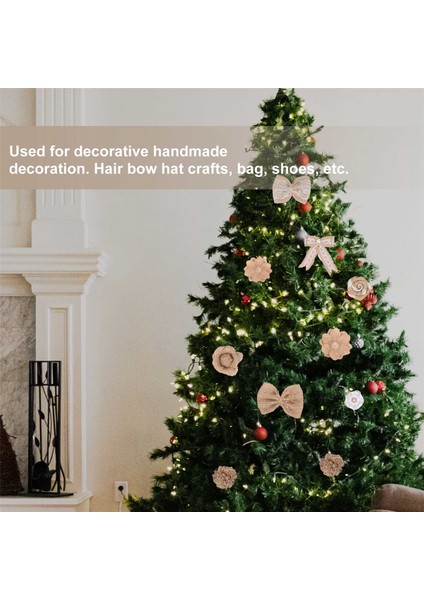 24PCS 1 Set Çuval Bezi Çiçek Vintage El Yapımı Keten Malzemeler Jüt Çiçek Dekorasyonu Düğün Noel Diy (Yurt Dışından) indirimleri