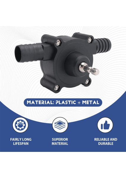 Taşınabilir Elektrikli Matkap Pompası Taşınabilir Yağ ve Sıvı Kerosen, Su Transferi Matkap Pompası Kiti, Bahçe Açık Aracı (Yurt Dışından) fırsatları