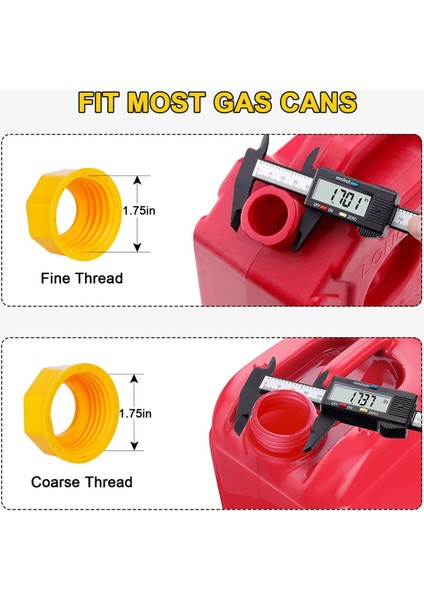 Gaz Can Can Replasman, Gaz Can Nozul, (6pc Kit-Sarı) Çoğu 1/2/5/10 Gal Yağ Kutusu Için Uygun Esnek Dökme Nozul (Yurt Dışından) fiyatları