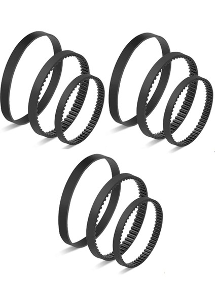 9pcs Bissell Proweat 2x Revolution Pet Pro Halı Temizleyici 1986, 1964, 2007, 2007P Serisi Için Yedek Kemer Seti (Yurt Dışından)