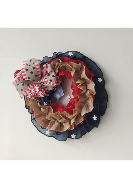 4 Temmuz Çelenk Vatansever Çelenk Tanrı Korusun Ön Kapı Çelenk Anma Günü Yıldız Stripe Çelenk Kapı Duvarı Ev Dekor (Yurt Dışından) modelleri