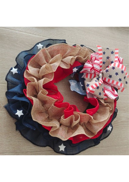 4 Temmuz Çelenk Vatansever Çelenk Tanrı Korusun Ön Kapı Çelenk Anma Günü Yıldız Stripe Çelenk Kapı Duvarı Ev Dekor (Yurt Dışından) indirimleri