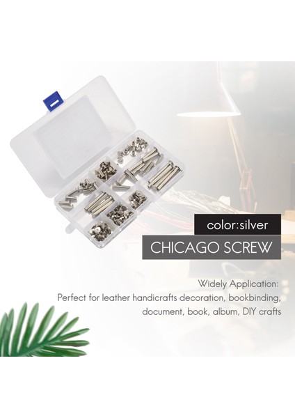 Chicago Vida Bağlama Vidaları Dıy Deri Bookbinding Crafts (120PCS, M5) (Yurt Dışından) modelleri