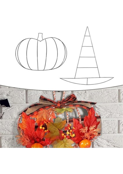 2pcs Cadılar Bayramı Balkabağı/cadı Şapkası Metal Tel, Cadılar Bayramı Için Cadılar Için Metal Teli Yeni Yıl Duvar Kapısı Dekorları (Yurt Dışından) indirimleri