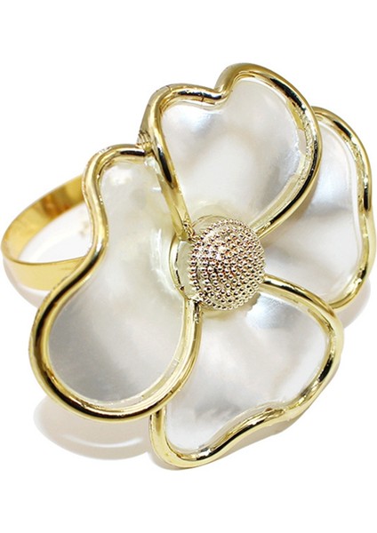 Çiçek Peçete Halkaları, Kağıt Peçeteler ve 6 Kişilik Masa Bezleri Için Zarif Peçete Sahipleri, Bir (Yurt Dışından) fiyatları