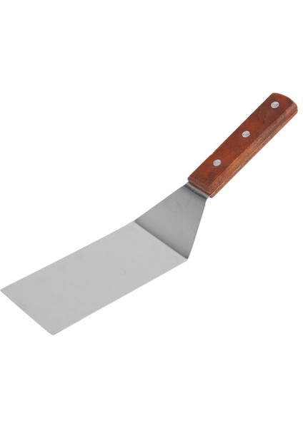 Paslanmaz Çelik Düz Kızartma Spatula, Ahşap Saplı Pizza Spatula Biftek Kızartma Spatula Yemek Spatula Fırın Aletleri (Yurt Dışından)