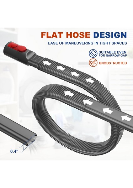 Dyson V7 V7 V8 V11 V12 V12 V15 Vakum Eki Için Kurutucu Havalandırma Temizleyici Kiti ve Crevice Aracı Derin Lint Adaptörünü Çıkarır (Yurt Dışından) modelleri