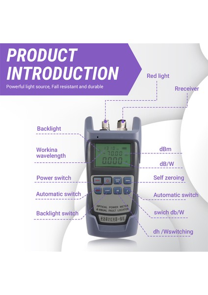 AUA-9A DXP-50D Görsel Arıza Konumlandırıcı Optik Fiber Test Cihazı ile Hepsi Bir Arada Optik Güç Ölçer 5km 10KM 20KM 30KM VFL10 Mw (Yurt Dışından) fırsatları
