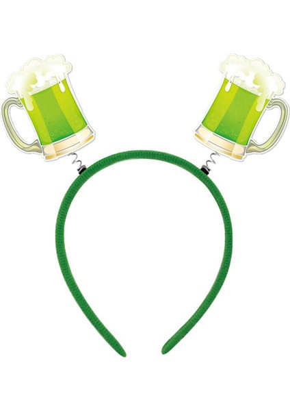 6pcs St. Patrick&#39;s Day Head Band Dekorasyonu Çocuklar Için Yetişkin Sevimli Cüce Saç Aksesuarları Kostüm Part Partisi Dekor Malzemeleri (Yurt Dışından)