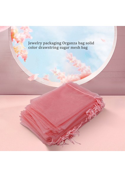 100PCS Büyük Organze Çantaları Allık Pembe, 17X23 cm Örgü Hediye Çantaları, Noel Düğünü Için Mücevher Torbaları Çizmek (Yurt Dışından) fiyatları