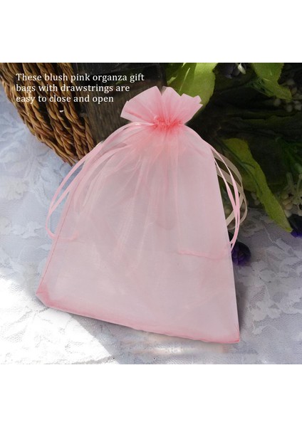 100PCS Büyük Organze Çantaları Allık Pembe, 17X23 cm Örgü Hediye Çantaları, Noel Düğünü Için Mücevher Torbaları Çizmek (Yurt Dışından) modelleri