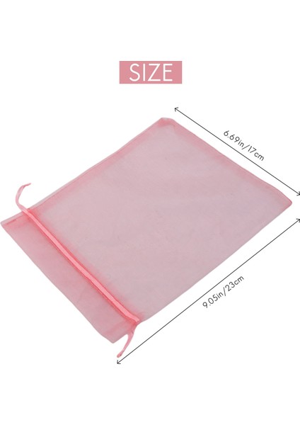 100PCS Büyük Organze Çantaları Allık Pembe, 17X23 cm Örgü Hediye Çantaları, Noel Düğünü Için Mücevher Torbaları Çizmek (Yurt Dışından) fırsatları
