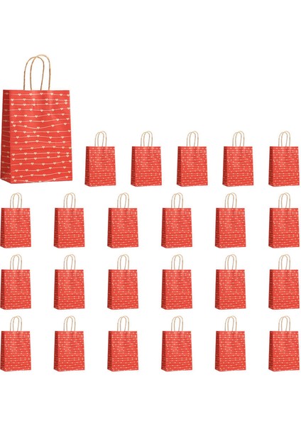 24 Adet Sevgililer Günü Hediye Çantaları, Şeker Çantaları Goodie Çantalar Heart Heart Love Love Kağıt Çantalar Düğün ve Sevgililer (Yurt Dışından) indirimleri