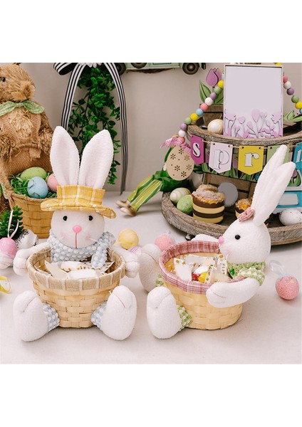 Paskalya Şeker Yemeği, Bunny Paskalya Sepeti, Paskalya Şeker Depolama Sepeti, Masa Dekoru Paskalya Hediyesi Için Hediye Kutusu, B (Yurt Dışından) fırsatları