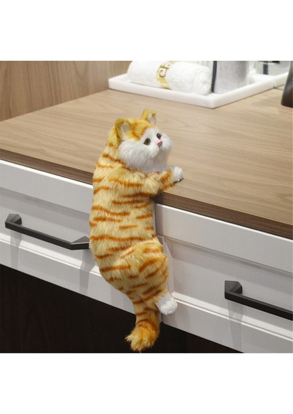 El Sanatları Simülasyon Pet Ev Dekorasyon El Sanatları Yaratıcılar Hediye Tv Kedileri Asılı Kedileri Sarı (Yurt Dışından) fiyatları