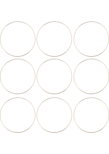 10 Paket 10 Inç Metal Çiçek Çember Çelenk Dıy Çelenk, Rüya Yakalayıcı ve Duvar Asma El Sanatları Için Altın Kasnak Halkaları (Yurt Dışından)