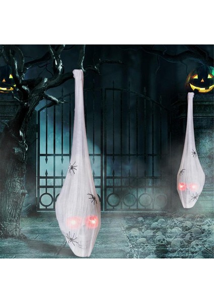 Örümcek Kafatası Cadılar Bayramı Dekorasyonlar Örümcek Kafatası Kafa Pervane LED Işık Örümcek Dış Mekan Büyük Sahne Kapı Için (Yurt Dışından) modelleri