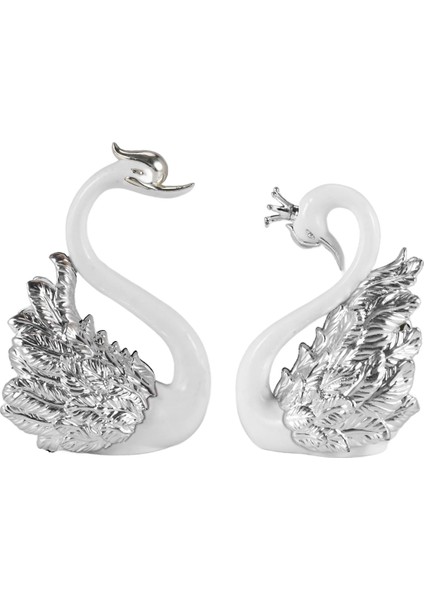 2 Adet Kuğu Süsleri Figürin, Kuğu Kek Dekorasyonu, Araba Figürinleri Dekorasyonu, Ev Düğün Noel Dekorasyonu B (Yurt Dışından) fiyatları