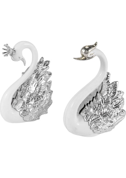 2 Adet Kuğu Süsleri Figürin, Kuğu Kek Dekorasyonu, Araba Figürinleri Dekorasyonu, Ev Düğün Noel Dekorasyonu B (Yurt Dışından) modelleri