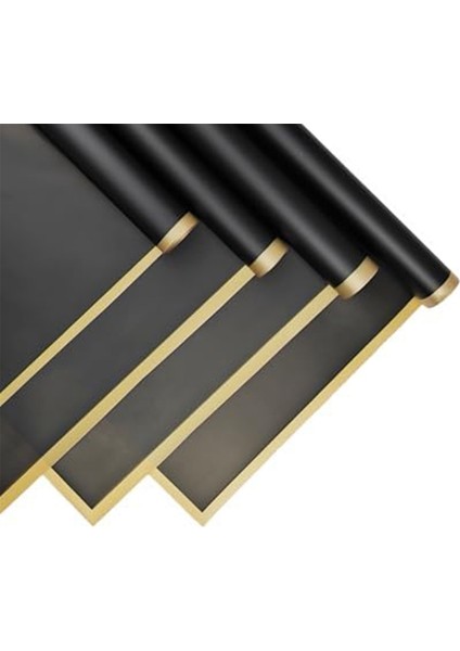 10 Adet 10 Adet Tebrik Kartları, Buket Ambalaj Kağıdı, Çiçek Ambalaj Kağıdı, Siyah (Yurt Dışından)