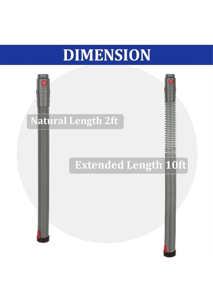 Dyson Için Hortum DC41 DC40 DC65 UP13 UP14 UP14 UP20 Vakum Süpürgeleri Esnek Uzantı Hortum Yedek Parçaları (Yurt Dışından) modelleri