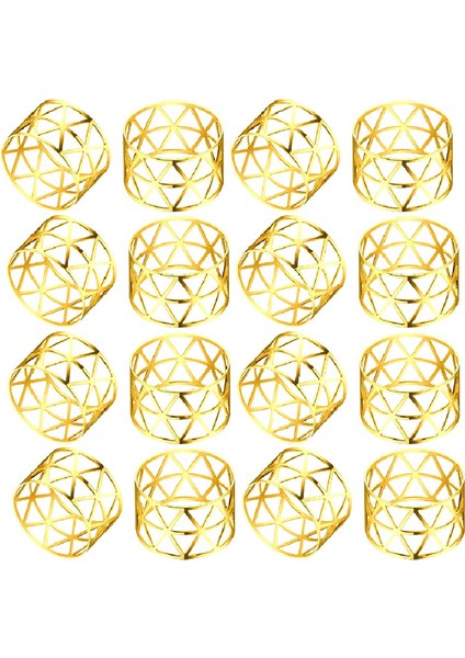 50 Adet Altın Peçete Yüzükleri Metal Peçete Halkaları Tutucular Oyuk Çıkış, Narin Peçete Halkaları Parti Dekoru Için Toplu (Yurt Dışından)