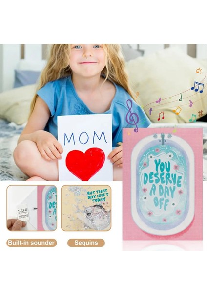 1 Set Benzersiz Düğme Pil Anneler Günü Hediye Yaratıcı Kartlar Anne Günü Kartı Müzikal Tebrik Kartı Hediye Verme (Yurt Dışından) modelleri