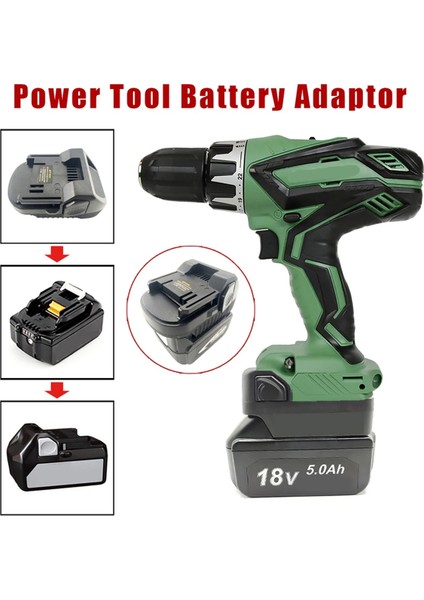 Makita 18V Lityum Pil Için MT18HK Adaptörü Hitachi / Hikoki 18V Li-Ion Batttery Güç Aletine Dönüştür (Yurt Dışından) fiyatları