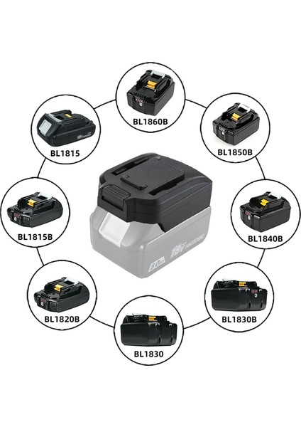 Worx 20V 6pin Lityum Pil Aracı Dönüştürücü Pil Adaptörü Için Makita 18V Serisi Pil Dönüşümü Için (Yurt Dışından) indirimleri