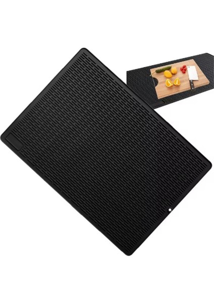 Silikon Soba Koruma Padü Fırın Koruma Kapak Tahliye Yastığı Kolay Silikon Yalıtım Pedi Siyah (Yurt Dışından) indirimleri