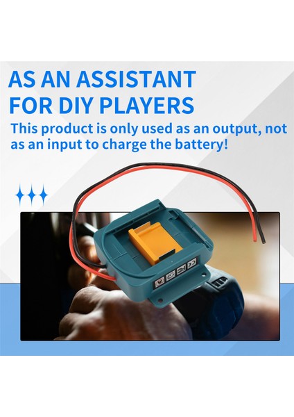 Makita 18V Li-Ion Pil Dıy Elektrikli Alet Için Pil Adaptör Dönüştürücü 14 Awg Kablosu ile Pil Dönüştürücü Adaptörü (Yurt Dışından) indirimleri