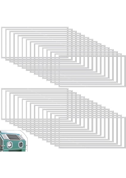 30 Paket Aşındırıcı Patlatma Dolabı Lens Kapağı - Pencere Patlama Kabini Değiştirme Için Polyester Film Sandblast Dolabı (Yurt Dışından)