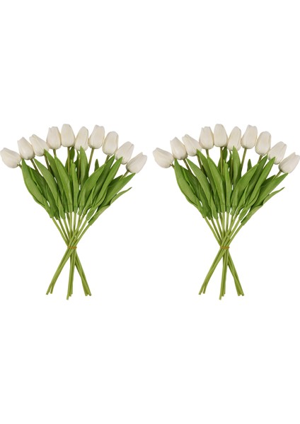 20PCS Beyaz 13.8 Inç Yapay Laleler Parti Dekorasyonu Için Çiçekler, Düğün Ev Dekorasyonu (Yurt Dışından) fırsatları