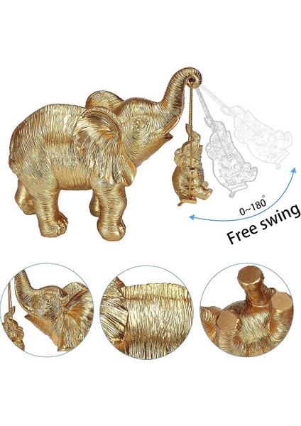 Fil Heykeli. Altın Fil Dekoru Iyi Şanslar, Sağlık, Güç Fil Hediyeleri, Dekorasyonlar Uygulanabilir Ev (Yurt Dışından) modelleri