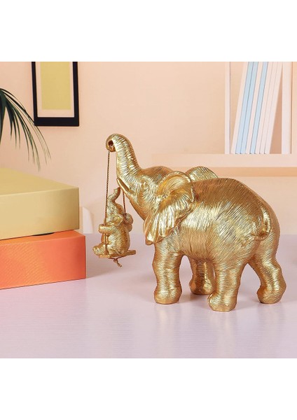 Fil Heykeli. Altın Fil Dekoru Iyi Şanslar, Sağlık, Güç Fil Hediyeleri, Dekorasyonlar Uygulanabilir Ev (Yurt Dışından) indirimleri