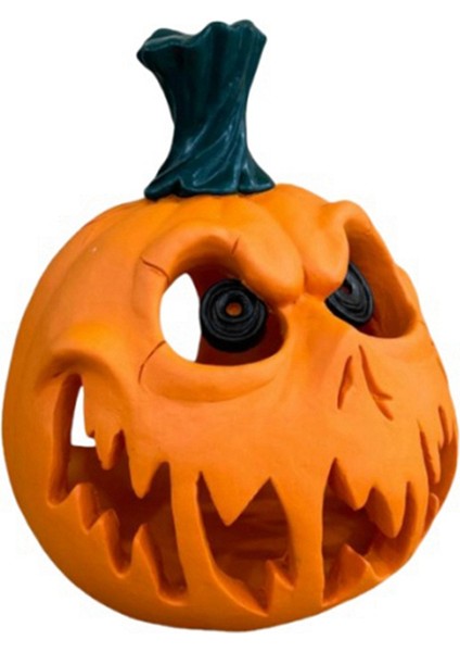 Cadılar Bayramı Kabak Reçinesi Masaüstü Kafatası Hayalet Festival Dekorasyon Sahnesi Dekorasyon Hollow Büyük Balkabağı (Yurt Dışından)