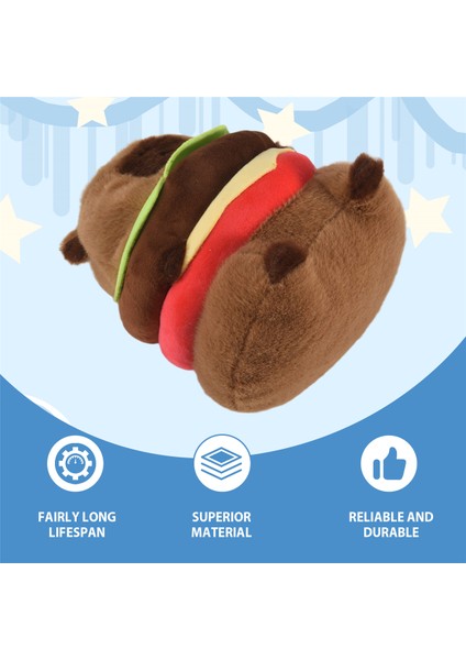 Gerçekçi Capybara Burger Peluş, Sevimli Capybara Dolgulu Hayvan Yastığı Plushie Oyuncak, Yumuşak Hamburger Yemek Doldurulmuş Oyuncaklar Bebek (Yurt Dışından) fırsatları