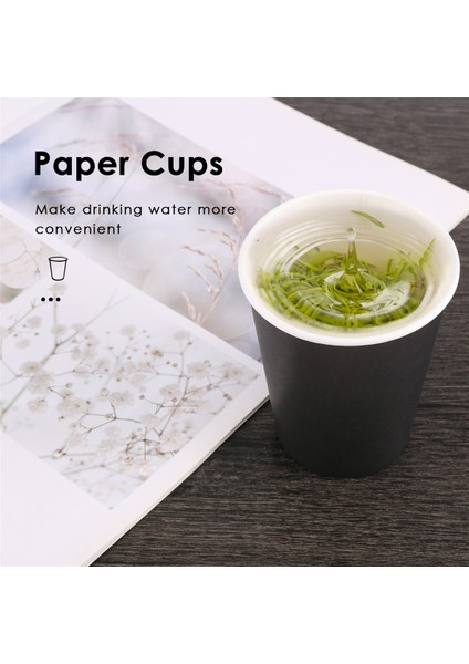 20 Kağıt Bardak (9oz) - Düz Sol Renkler Doğum Günü Partisi Sofra Seçimleri (Siyah) (Yurt Dışından) fırsatları